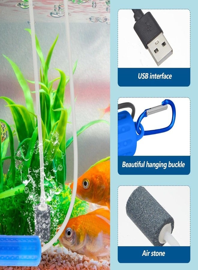 VAYINATO® Mini USB Powered Compact Portable Silent Airpump with Airtube and Airstone for Aquarium Fish Tank, Outdoor Fishing (Multi Colour) by Petzlifeworld - Image 3